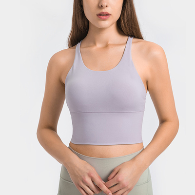 Yoga Women's Strappy Sports Bras Criss Back Workout Padded Wireless Yoga Top