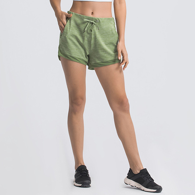 Womens Pocket Yoga Pants 4 Way Stretch Casual Comfy Shorts Sports Running