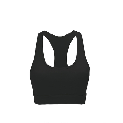Running Crop Top Plus Size Sports Bra Active Stretch Shockproof With Breathable Mesh